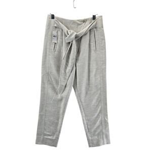 AYR Pants Womens 4 NEW‎ The Lover High Rise Flannel Asymmetrical Light Gray Crop